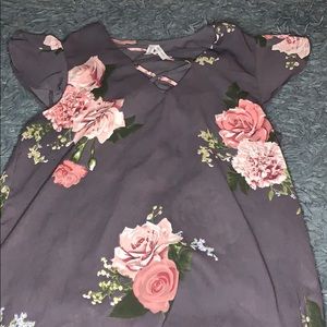 flower print blouse
